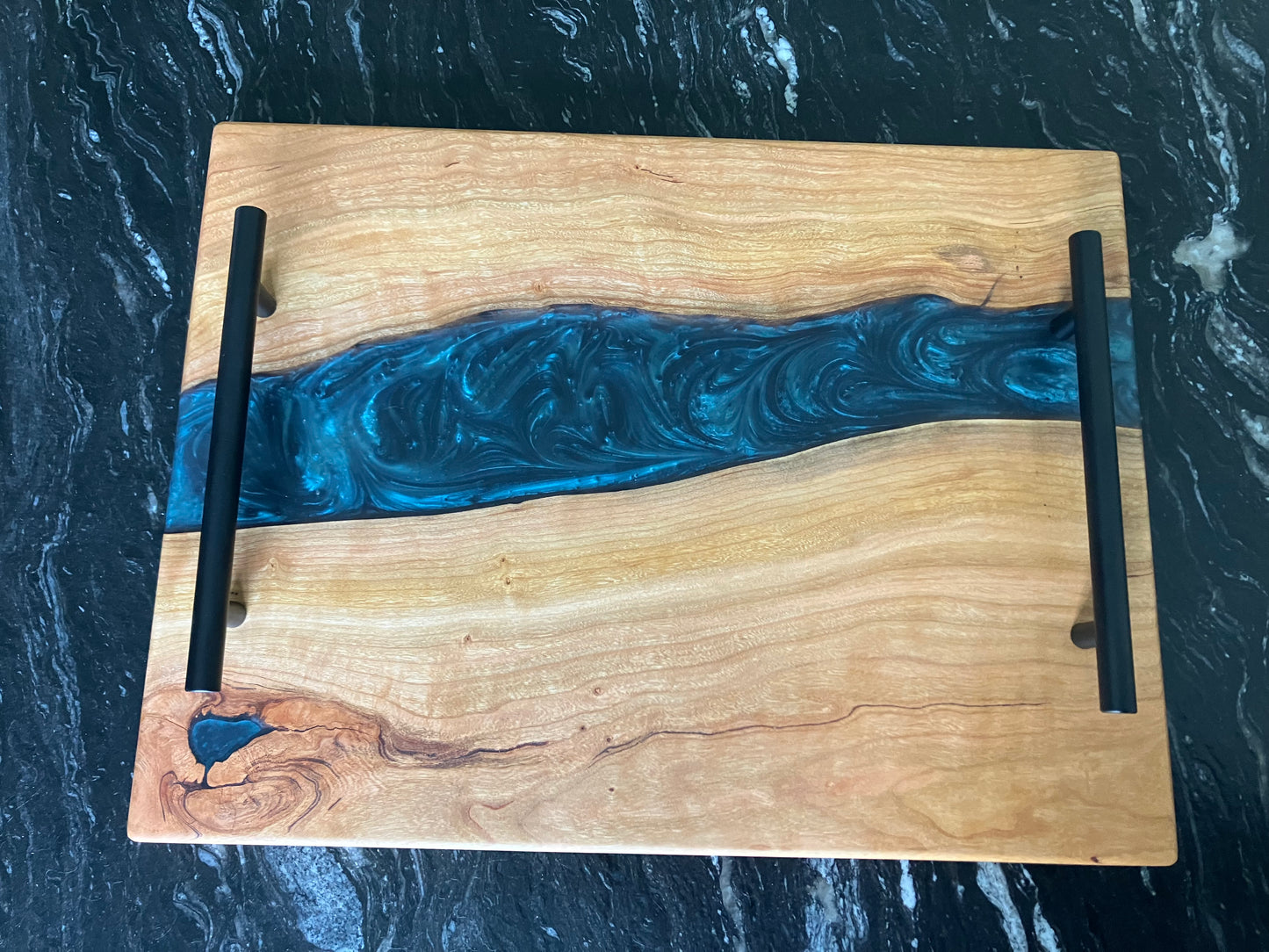 Cherry and Teal Tray