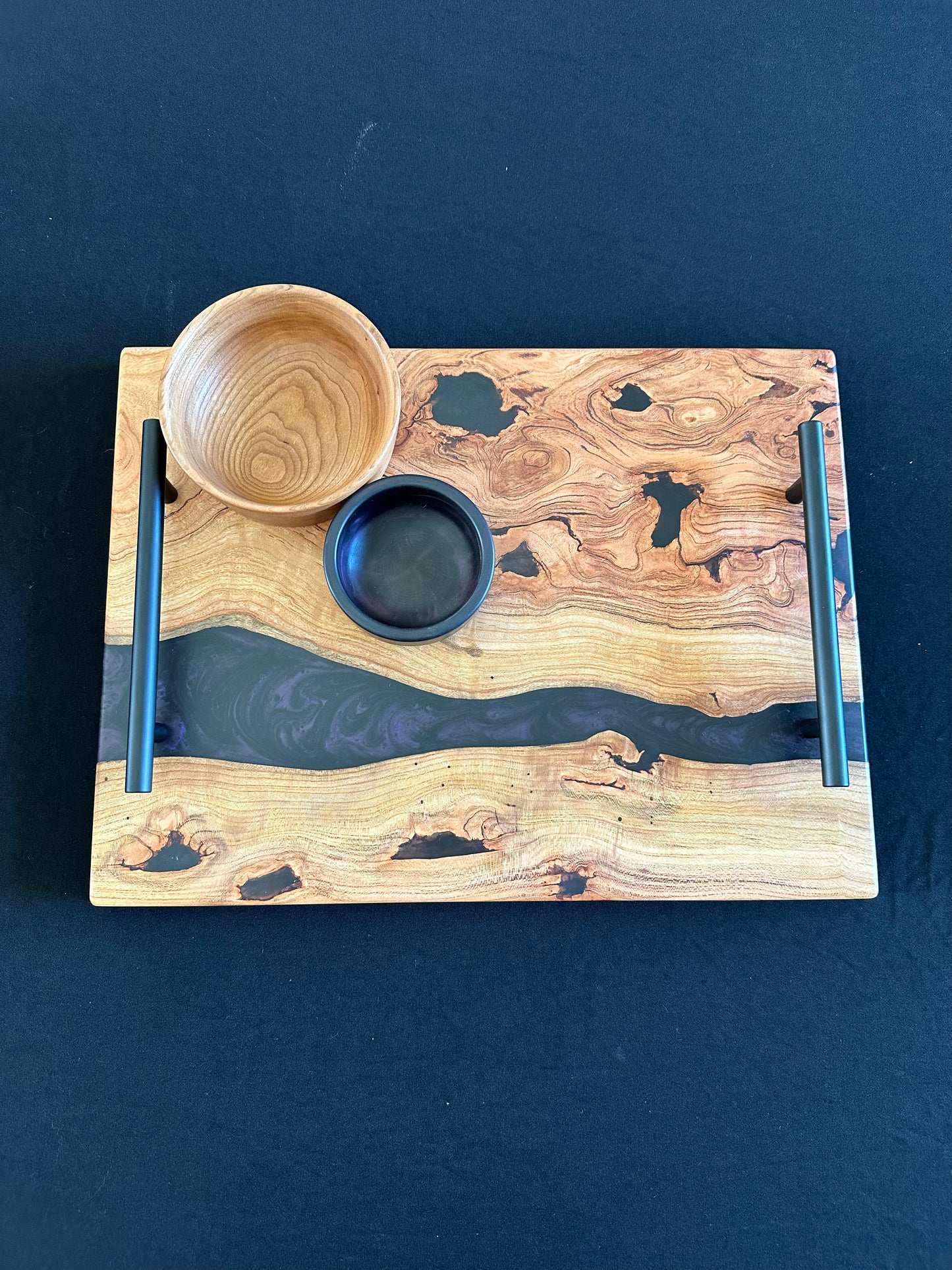 Deep Purple and Cherry Serving Set