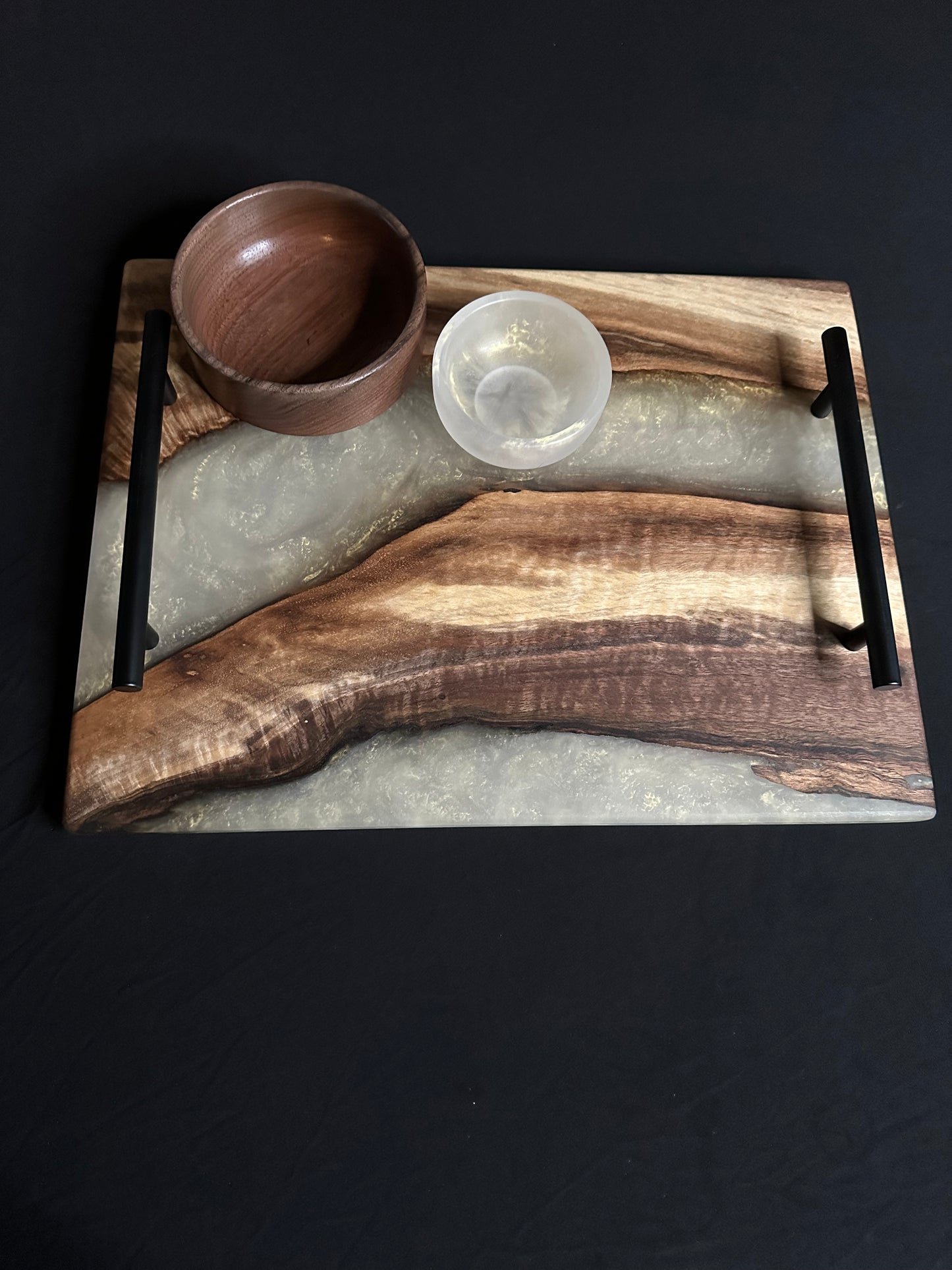 Ghost Gold and Walnut Serving Set