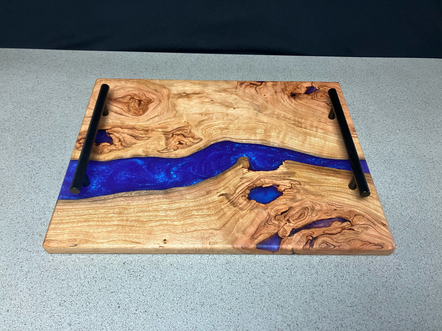 Cherry with Purple/Blue Shimmer Tray