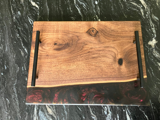 Walnut with Red/Black Colorshift Tray